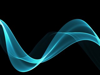 Abstract Soft Color Blue Wave Background 