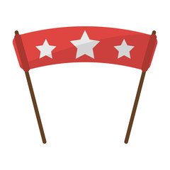 sport fan flag with stars