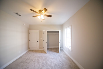 Guest Bedroom In a New Construction Home in the Suburbs
