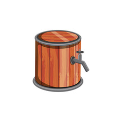 barrel wooden beer isolated icon
