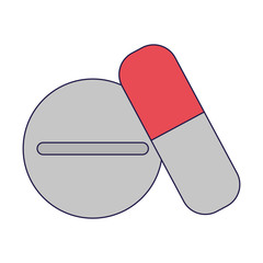 medicine and pill drugs blue lines
