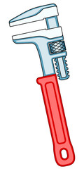 Adjustable wrench illustration