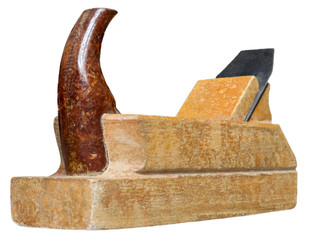 Carpenter's tool - jointer. On a white background