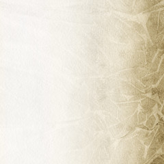 Gold luxury ink and watercolor textures on white paper background. Paint leaks and ombre effects. Hand painted abstract image.