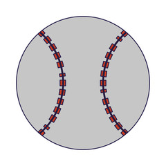 baseball ball sport symbol blue lines