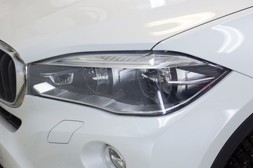 Obraz na płótnie Canvas headlight of a car