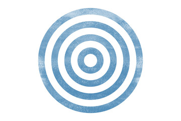 Blue Target Center Bullseye Tone Icon Texture Art Background Pattern Design Graphic