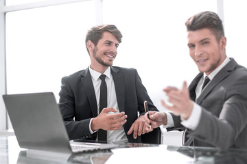 colleagues fill important documents