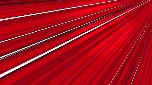 Set of 4 Speed Lines Cartoon Animated Loops in Red. Anime Comic Book Style Background Streaks Animations to Simulate Characters Moving at High Speed. Perspective, Diagonal, Horizontal and Centered.