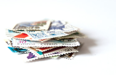 Pile of Postage Stamps