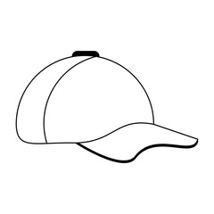 sport baseball cap wear black and white