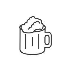 jar beer isolated icon