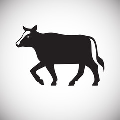 Meat icon on white background for graphic and web design, Modern simple vector sign. Internet concept. Trendy symbol for website design web button or mobile app