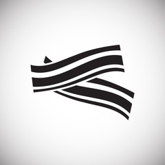 Fototapeta premium Meat icon on white background for graphic and web design, Modern simple vector sign. Internet concept. Trendy symbol for website design web button or mobile app