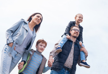 portrait of a happy family.