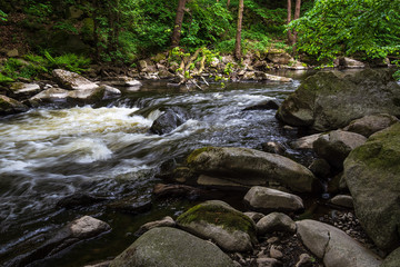 Landschaft im Bodetal im Harz