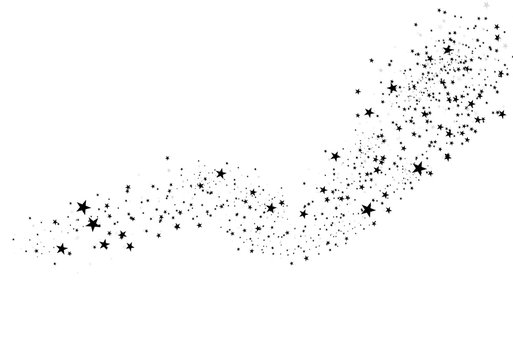 Stars on a white background