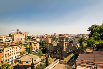 Fototapeta na wymiar View over Rome
