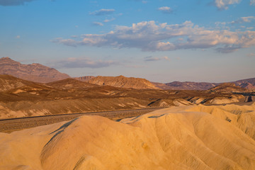 Fototapeta na wymiar Zabriskie Point in Death Valley, California 