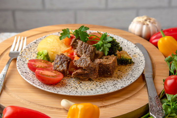 Beef stew with vegetables