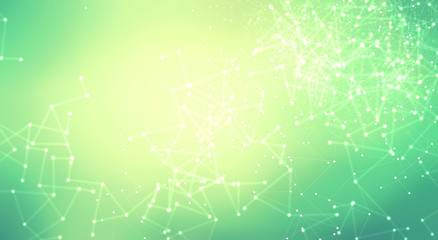 Fototapeta premium Abstract network technology futuristic ai gradient background