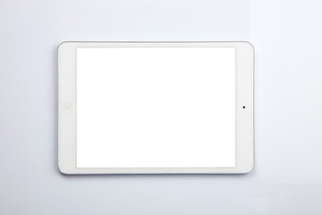 Istanbul, Turkey - 02/06/2019: Ipad mini. Isolated on white. This product was release on october...