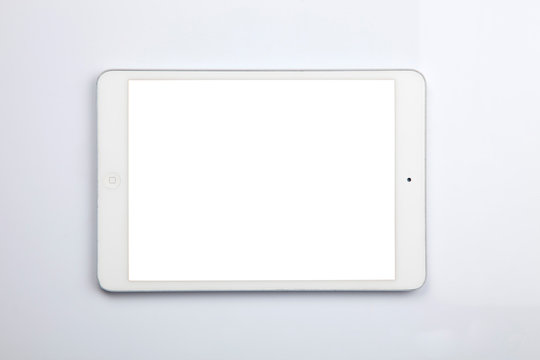 Istanbul, Turkey - 02/06/2019: Ipad mini. Isolated on white. This product was release on october 2012 by Apple inc. It allows to surf on the web, share data, do social networking, with a bright retina