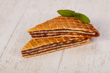 Sweet Waffle with jam