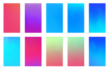 Soft color background. Modern screen vector design for mobile app. Soft color abstract gradients.