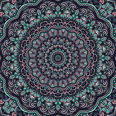 Floral mandala Sophisticated pattern and ornaments Colorful vector Oriental design Islam