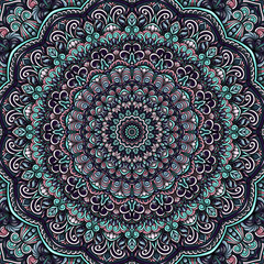 Floral mandala Sophisticated pattern and ornaments Colorful vector Oriental design Islam