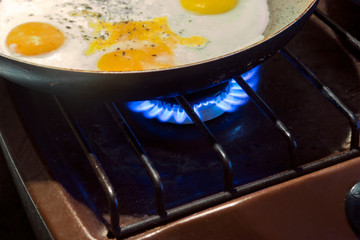 Top of gas stove