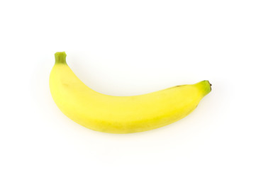 Fototapeta na wymiar Ripe banana isolated on white background