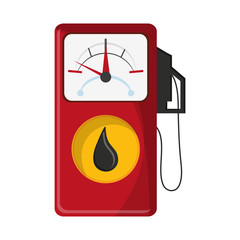 Fuel gas dispenser cartoon
