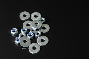 Screws, washers, nuts, keys for loosening and tightening