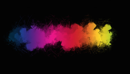 rainbow paint background element