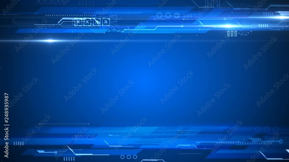 Canvas Prints blue tech abstract technology background
