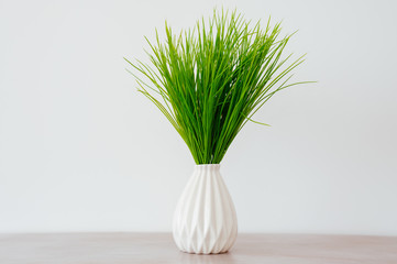 bouquet in a vase light background