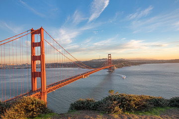 The Golden Gate Bridge at Sunset