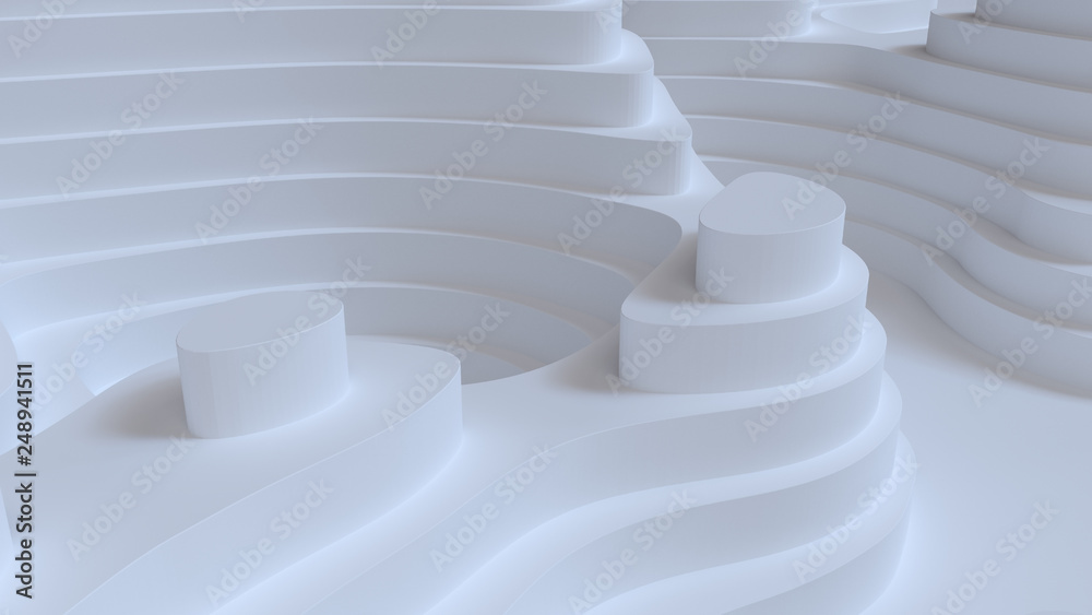 Poster geometry curve lines pattern