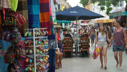 Fototapeta na wymiar Isla mujeres mercado