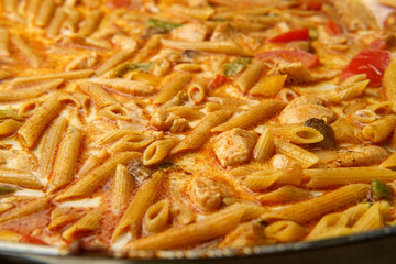 Cooking Chicken Fajita Pasta