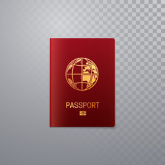 International passport template.
