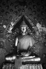 Ancient buddha images. Wat Arun temple. Bangkok. Thailand.