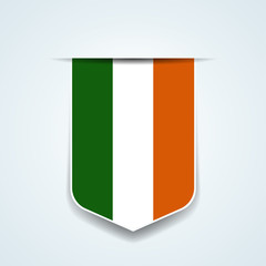Ireland flag shield