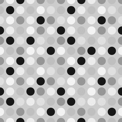 Flickering and hypnotic effect pattern. Seamless polka dot background