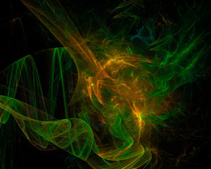 digital abstract fractal, fantasy design dark, artistic
