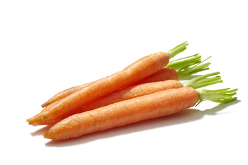 Marchew na białym tle