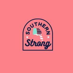 Southern Strong Silhouette States Georgia Florida Alabama South Hurricane Michael