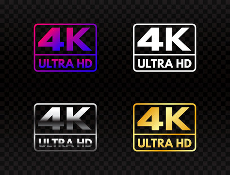 Logo 4K Ultra HD. Vector Illustration Of 4K Video. Royalty Free SVG,  Cliparts, Vectors, and Stock Illustration. Image 94021531.